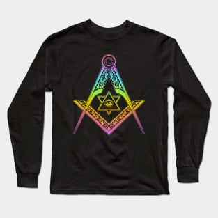 Freemason Square and Compass Long Sleeve T-Shirt